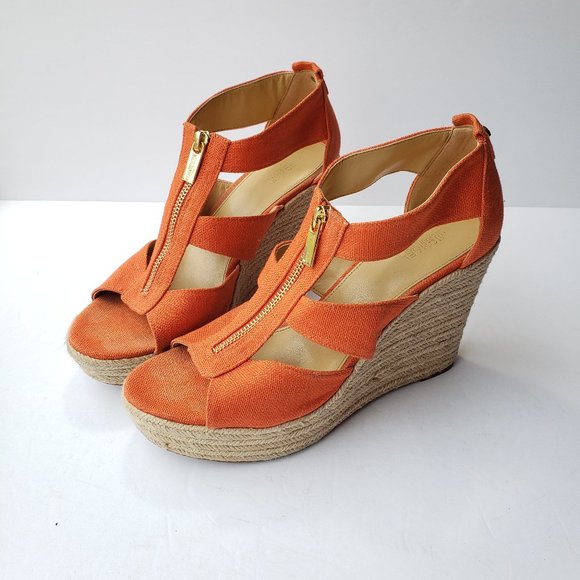 Michael Kors Damita Espadrille Wedge Open Toe - Picture 1 of 9